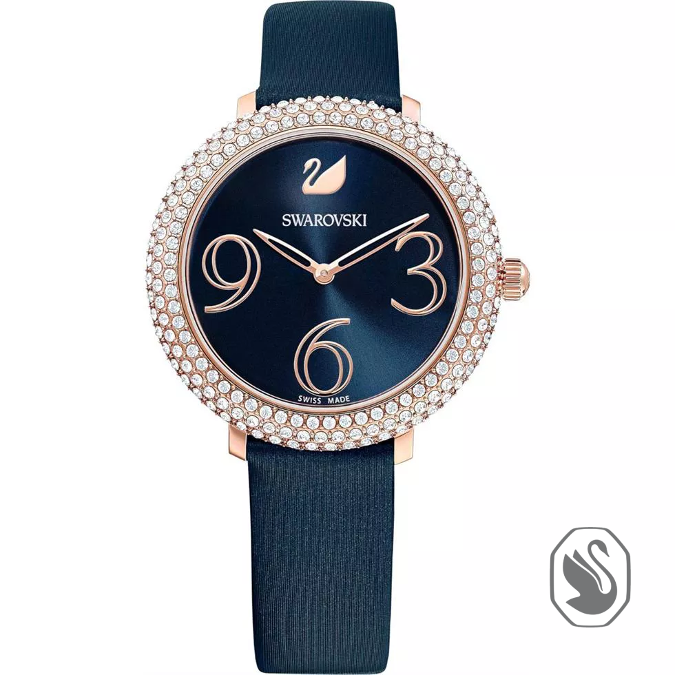 Swarovski Crystal Frost Rose-Gold Tone 34mm