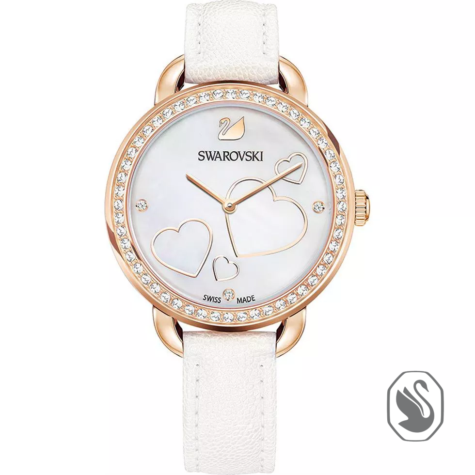 Swarovski Aila Day Heart White Watch 37mm