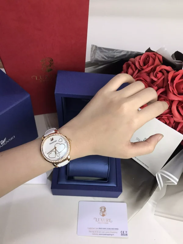 Swarovski Aila Day Heart White Watch 37mm