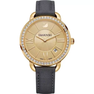 Swarovski Aila Day Ladies Gold Tone Watch 37mm