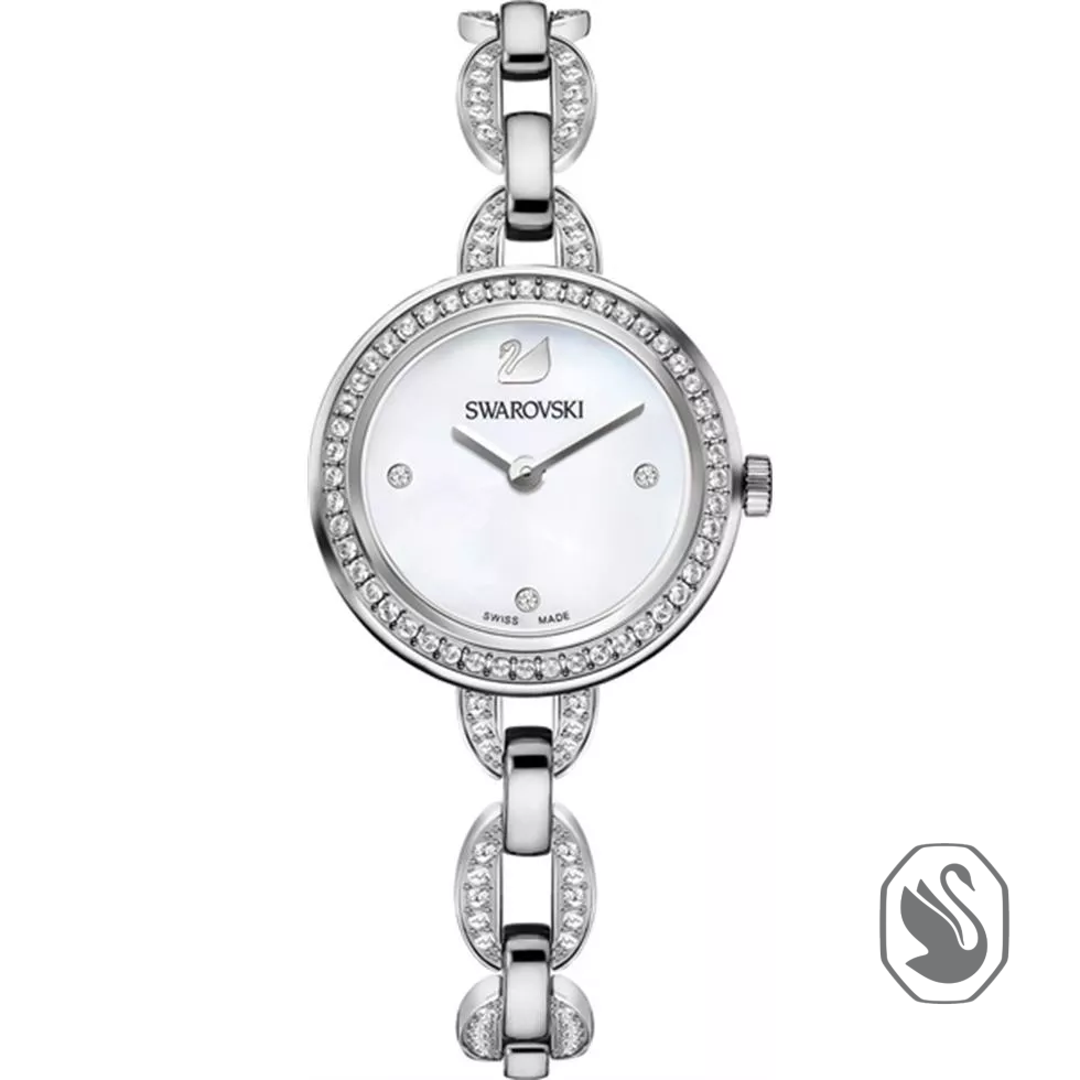 Swarovski Aila Mini Silver Tone Watch 28mm