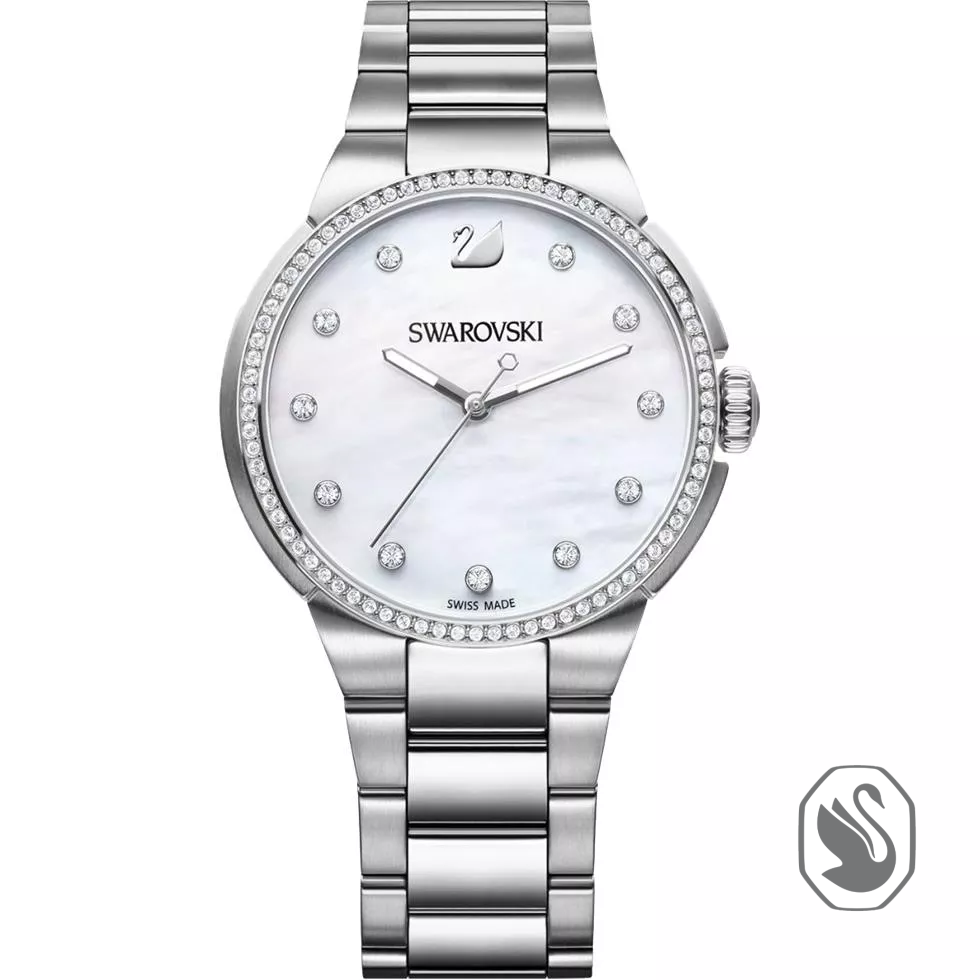Swarovski City Mother of Pearl Watch 38mm