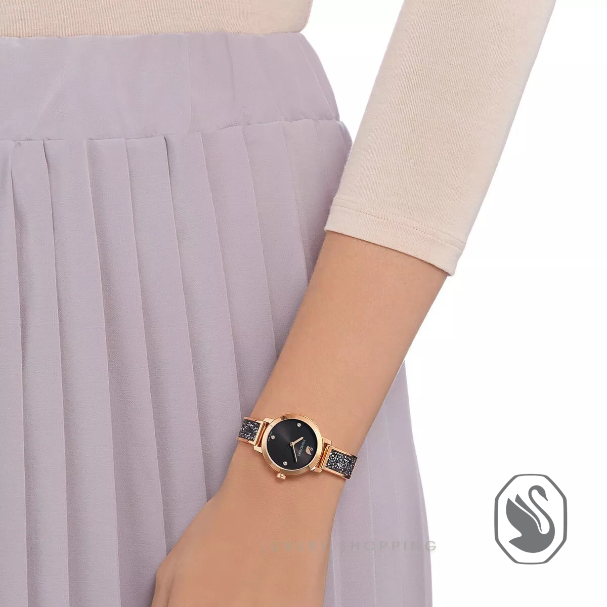 Swarovski Cosmic Rock Black 29mm