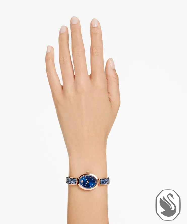 Swarovski Crystal Rock Oval Watch 26mm x 29mm