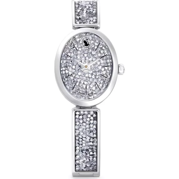 Swarovski Crystal Rock Oval Watch 29x26mm