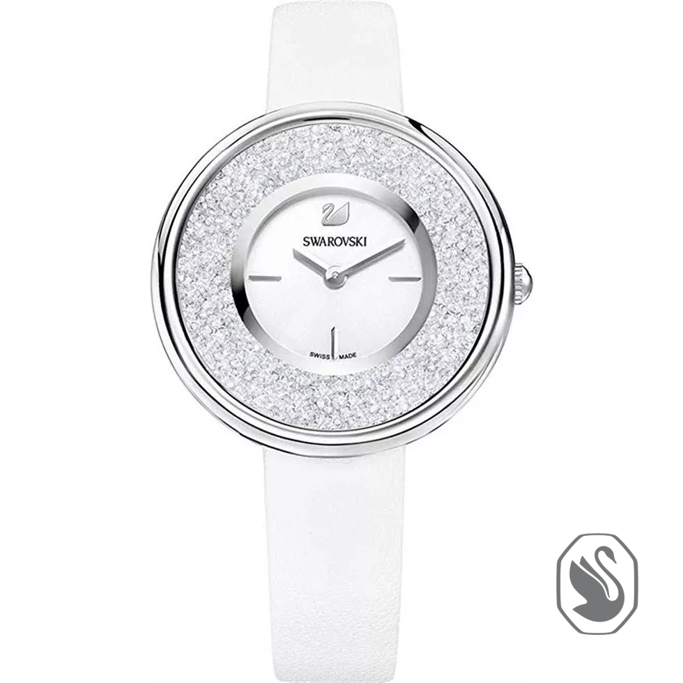 Swarovski Crystal Silver Watch 34mm