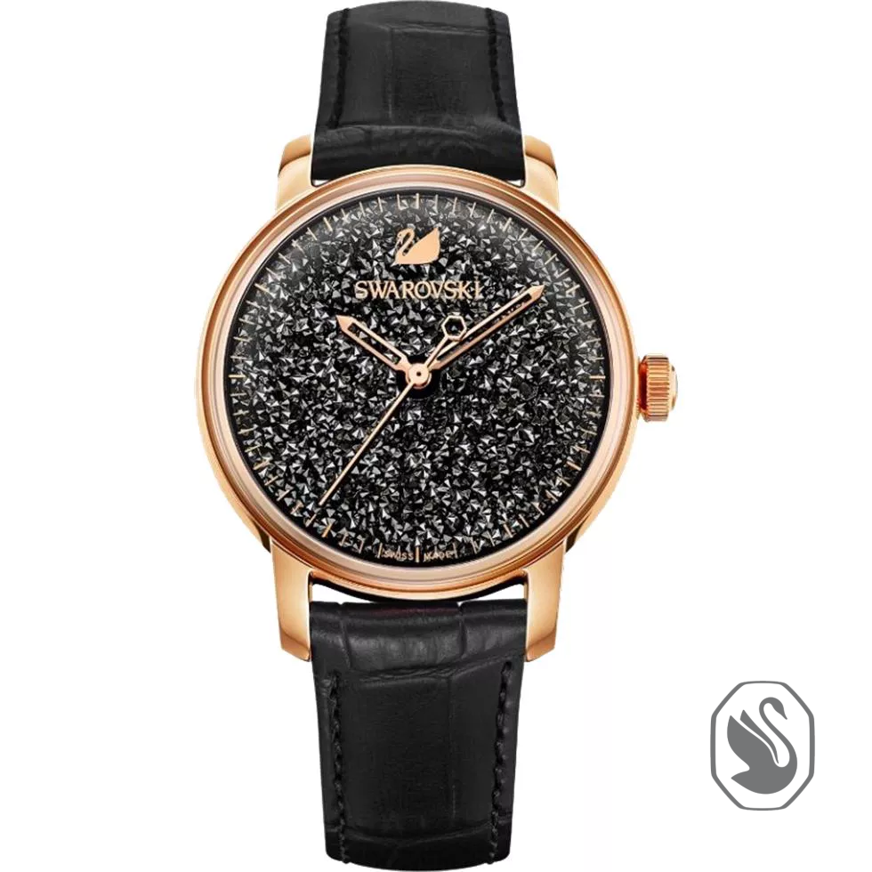 Swarovski Crystalline Hours Black watch 38mm