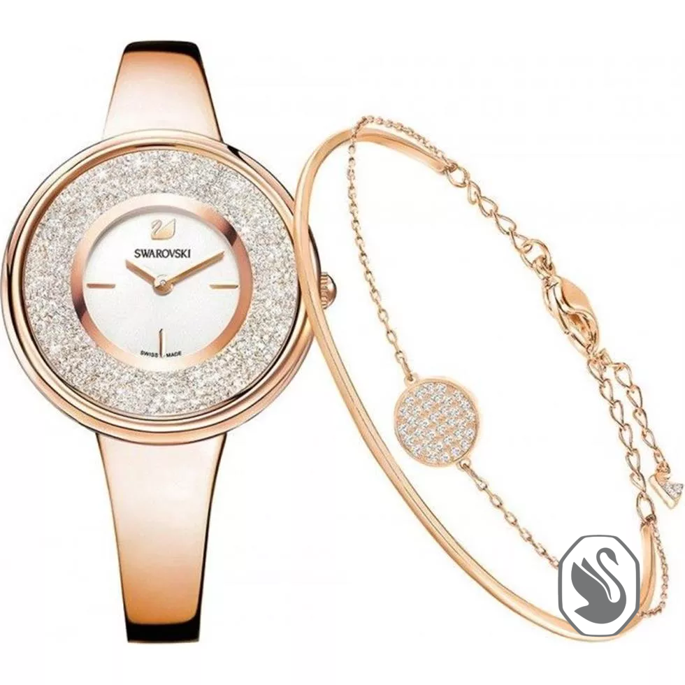 Swarovski Crystalline Pure Set Watch 34mm