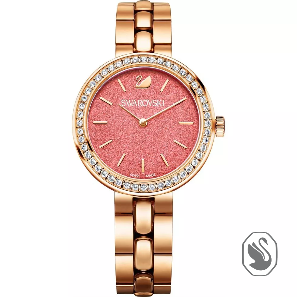Swarovski Daytime Coral Ladies Watch 34mm