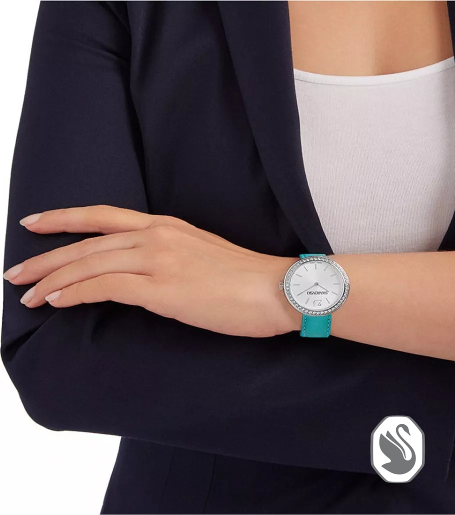 Swarovski Daytime Lagoon Blue Watch 34mm