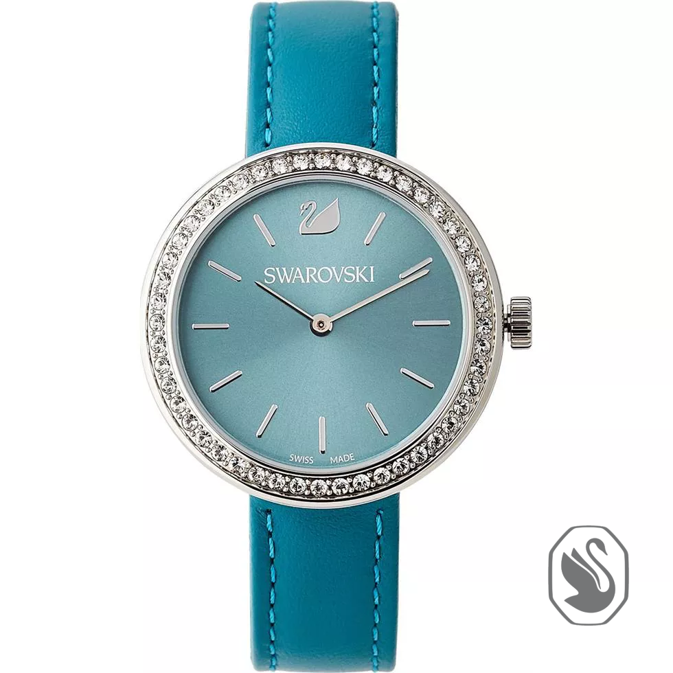 Swarovski Daytime Petrol Ladies Watch 34mm