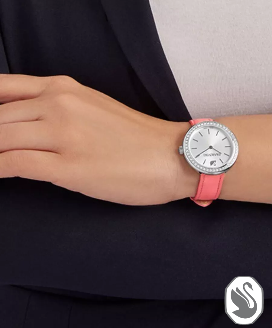 SWAROVSKI DAYTIME PINK SWISS WATCH 34mm