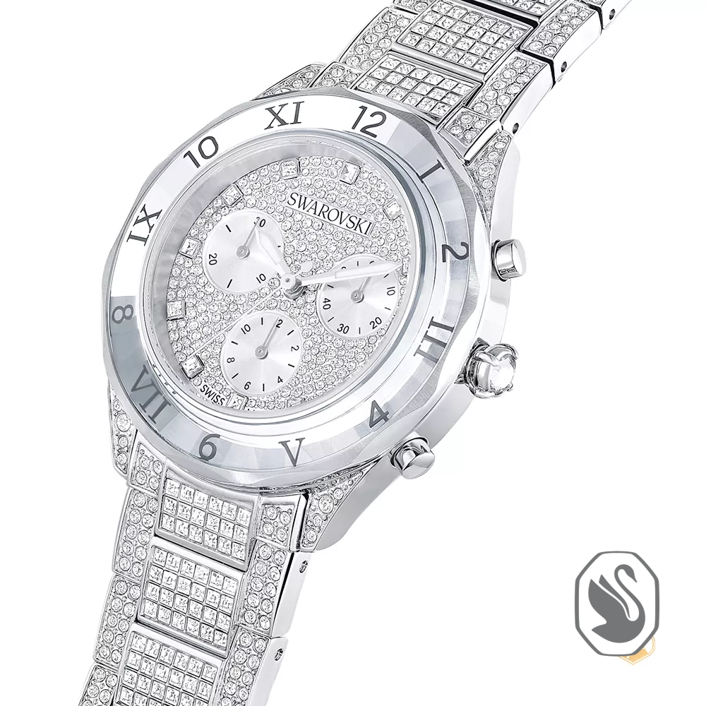 Swarovski Dextera Lux Silver Watch 40mm
