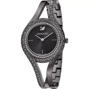 Swarovski Eternal Black Rose Gold Tone Watch 30mm