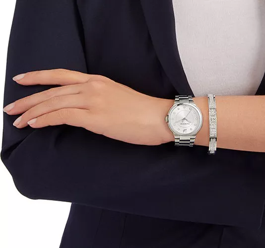 Swarovski Ethic Bangle & City Ladies Watch 38mm