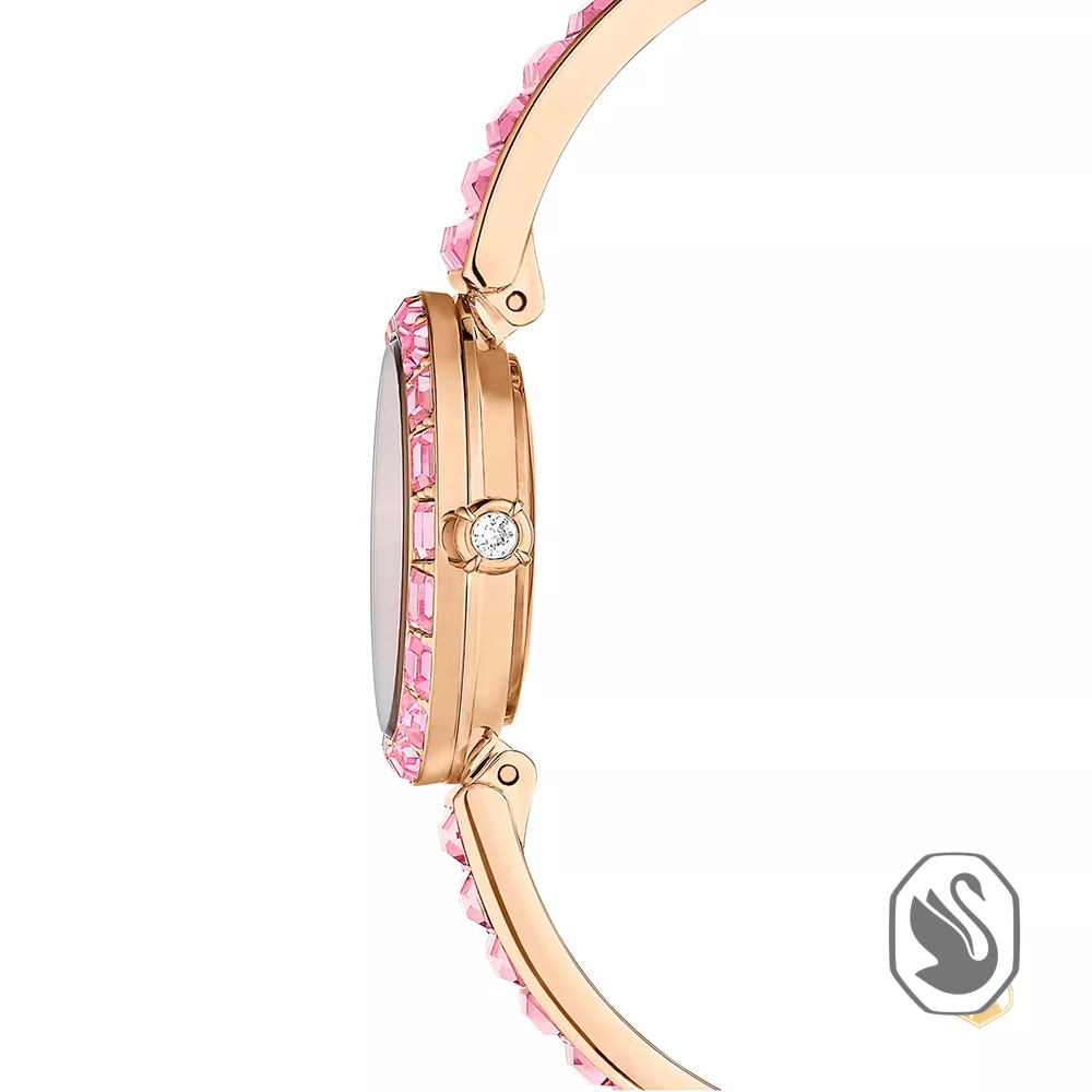 Swarovski Matrix Pink Tone Watch 25mm