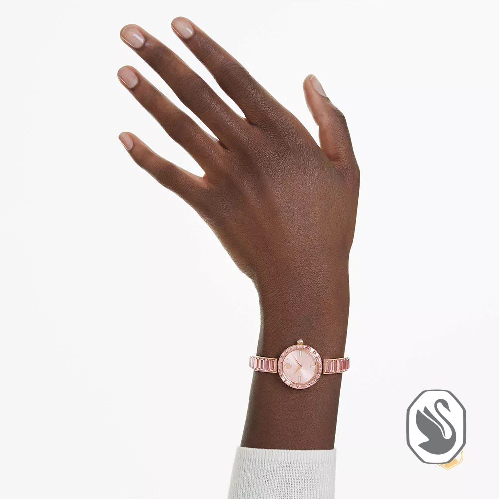 Swarovski Matrix Pink Tone Watch 25mm