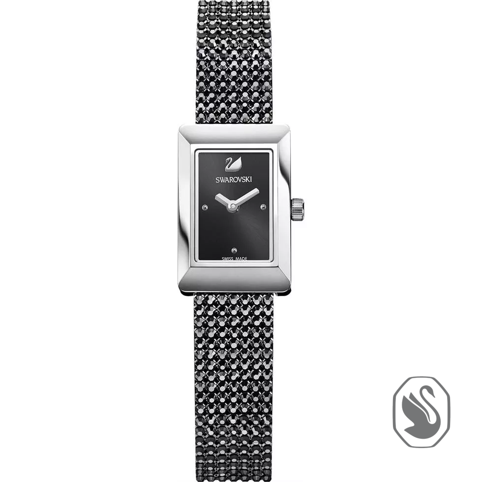 Swarovski Memories Black Ladies Watch 17mm