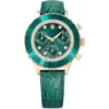 Swarovski Octea Chrono Green Watch 37mm