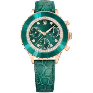 Swarovski Octea Chrono Green Watch 37mm