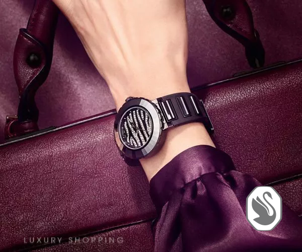 Swarovski Octea Zebra Design Watch 39mm