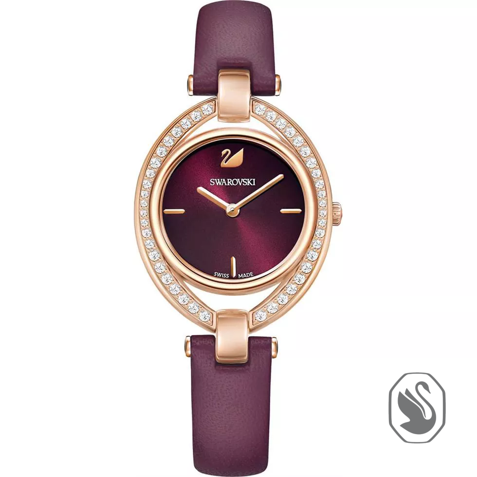 Swarovski Stella Leather Ladies Watch 29mm