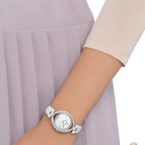 Swarovski Stella White Strap Watch 29mm