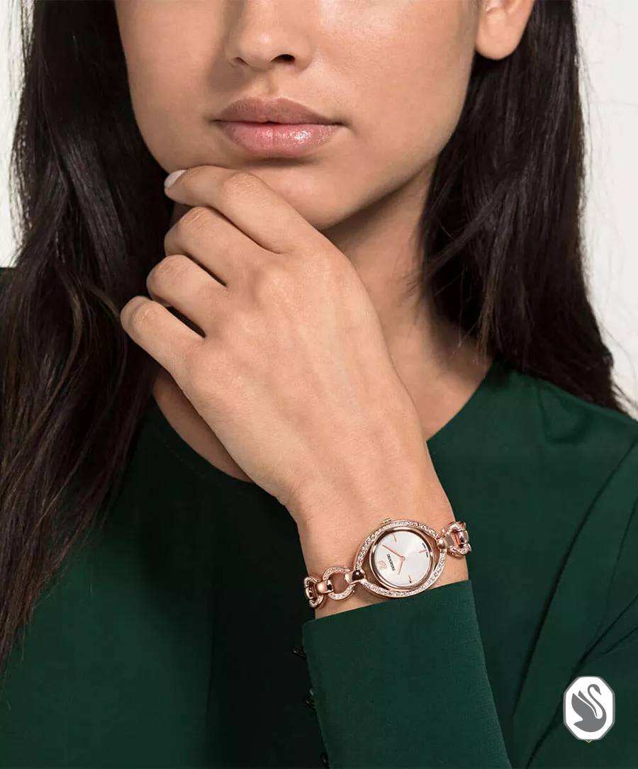 Swarovski Stella Rose Gold Watch 29x35mm