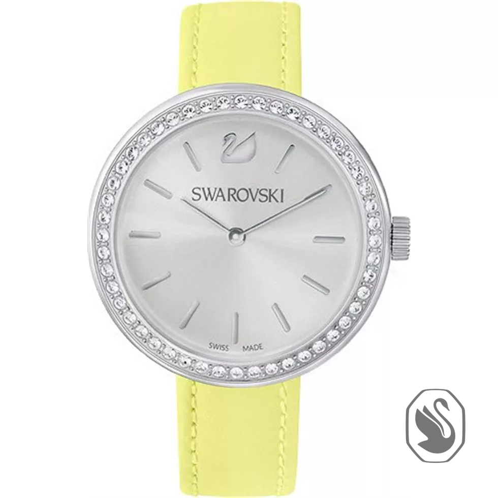 Swarovski Daytime Leather Strap Watch 34mm