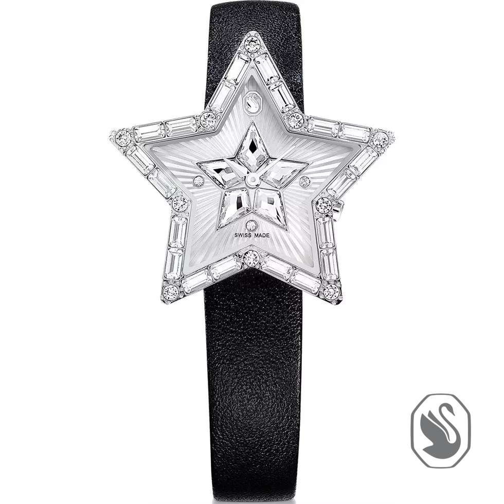 Swarovski Symbolica Star Black Watch 36mm