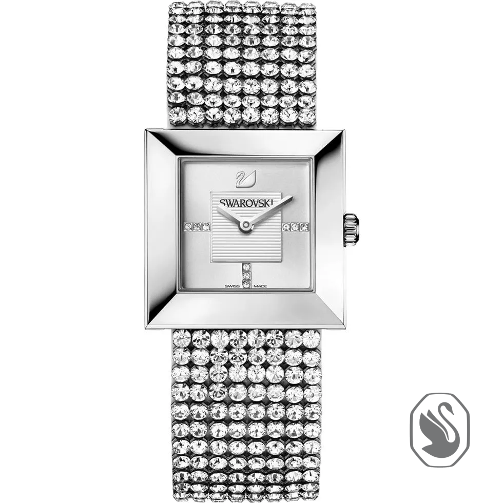 Swarovski Elis Silver Swiss Watch 23mm
