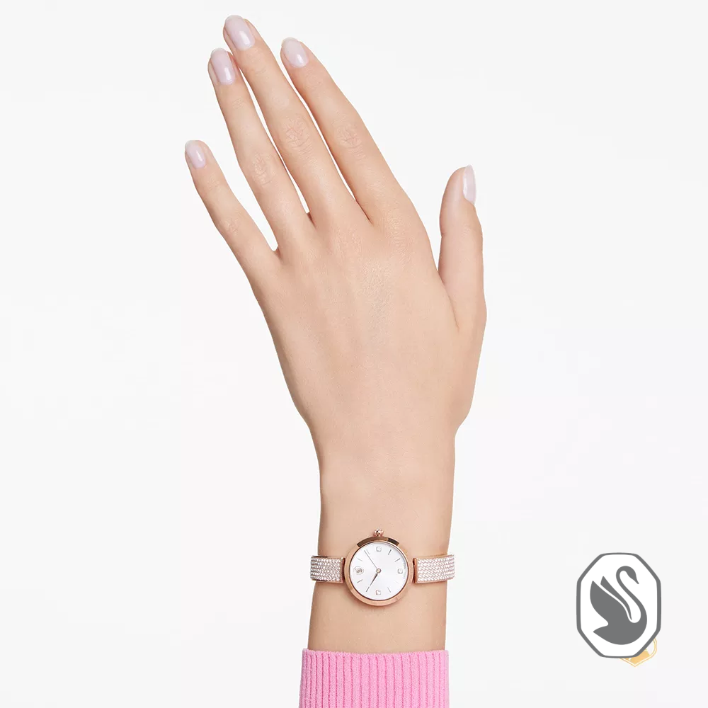 Swarovsky Illumina Rose Gold Tone Watch 27mm